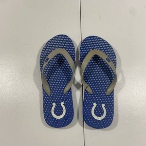 Indianapolis Colts women's size 6/7 blue Flip Flops. Smoke and pet free home.
